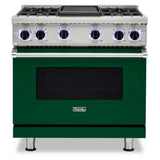 Viking 7 Series 36 inch Sealed Burner Gas Range with 4 Burners and Griddle - VGR73624G*