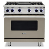 Viking 7 Series 36 inch Sealed Burner Gas Range with 4 Burners and Griddle - VGR73624G*