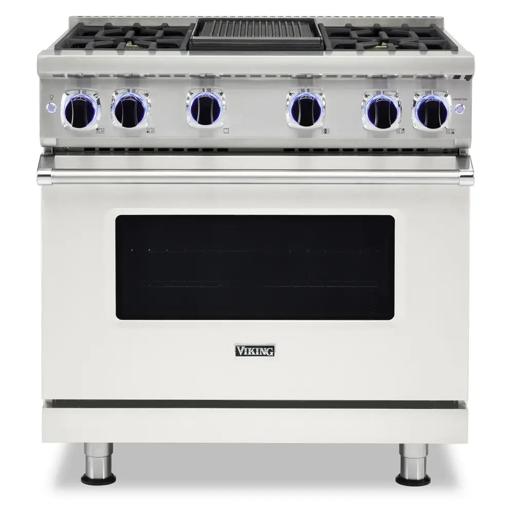 Viking 7 Series 36 inch Sealed Burner Gas Range with 4 Burners and Griddle - VGR73624G*