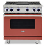 Viking 7 Series 36 inch Sealed Burner Gas Range with 4 Burners and Griddle - VGR73624G*