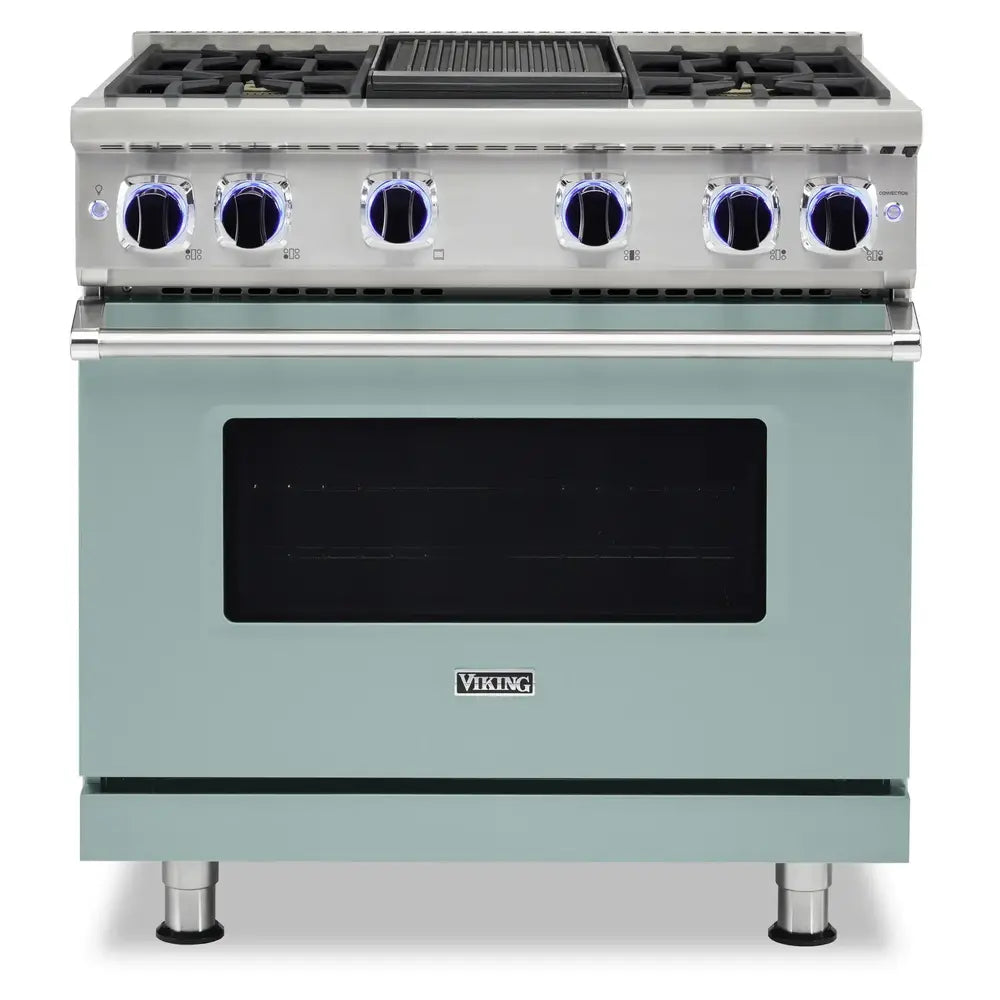 Viking 7 Series 36 inch Sealed Burner Gas Range with 4 Burners and Griddle - VGR73624G*