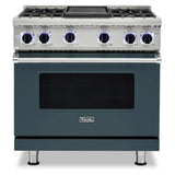 Viking 7 Series 36 inch Sealed Burner Gas Range with 4 Burners and Griddle - VGR73624G*