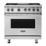 Viking 7 Series 36 inch Sealed Burner Gas Range with 4 Burners and Griddle - VGR73624G*