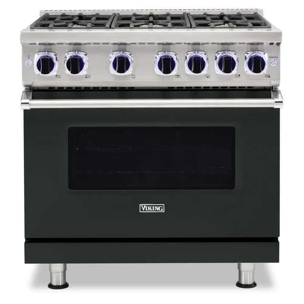 Viking 7 Series 36 inch Sealed Burner Gas Range with 6 Burners - VGR73626B*