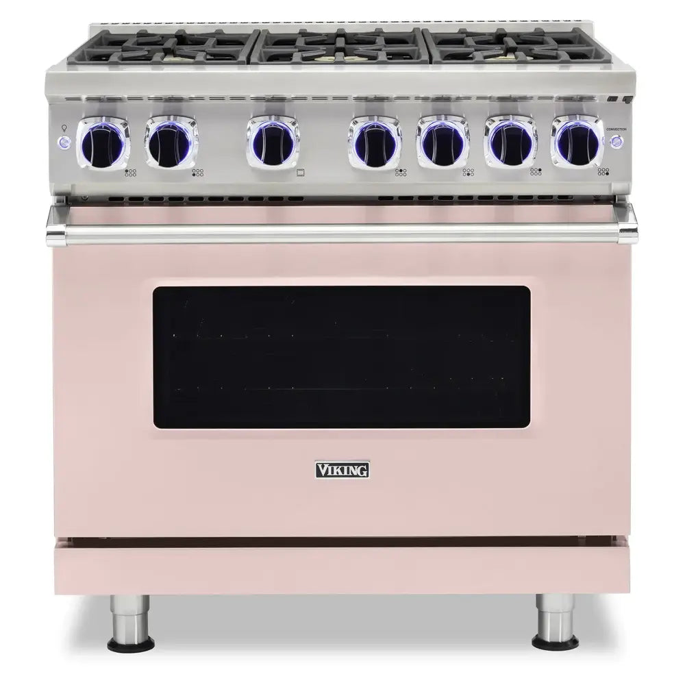 Viking 7 Series 36 inch Sealed Burner Gas Range with 6 Burners - VGR73626B*