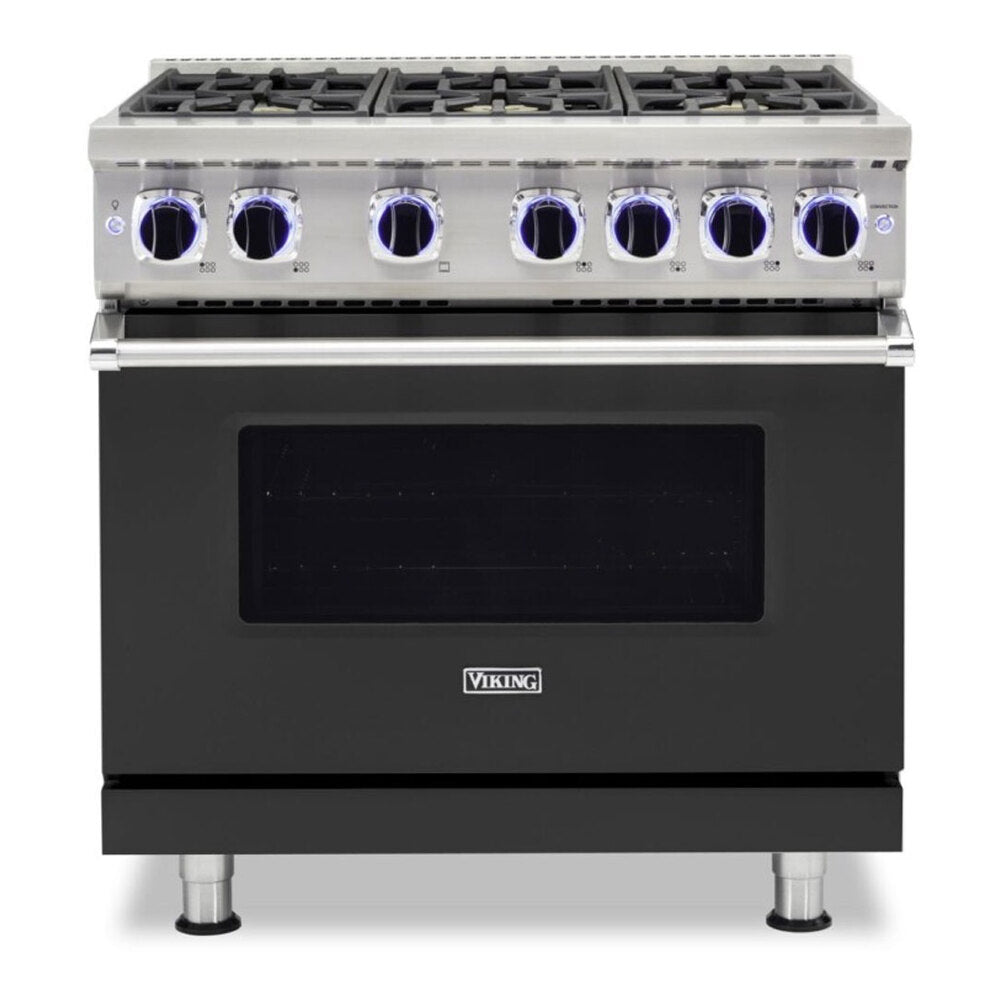 Viking 7 Series 36 inch Sealed Burner Gas Range with 6 Burners - VGR73626B*