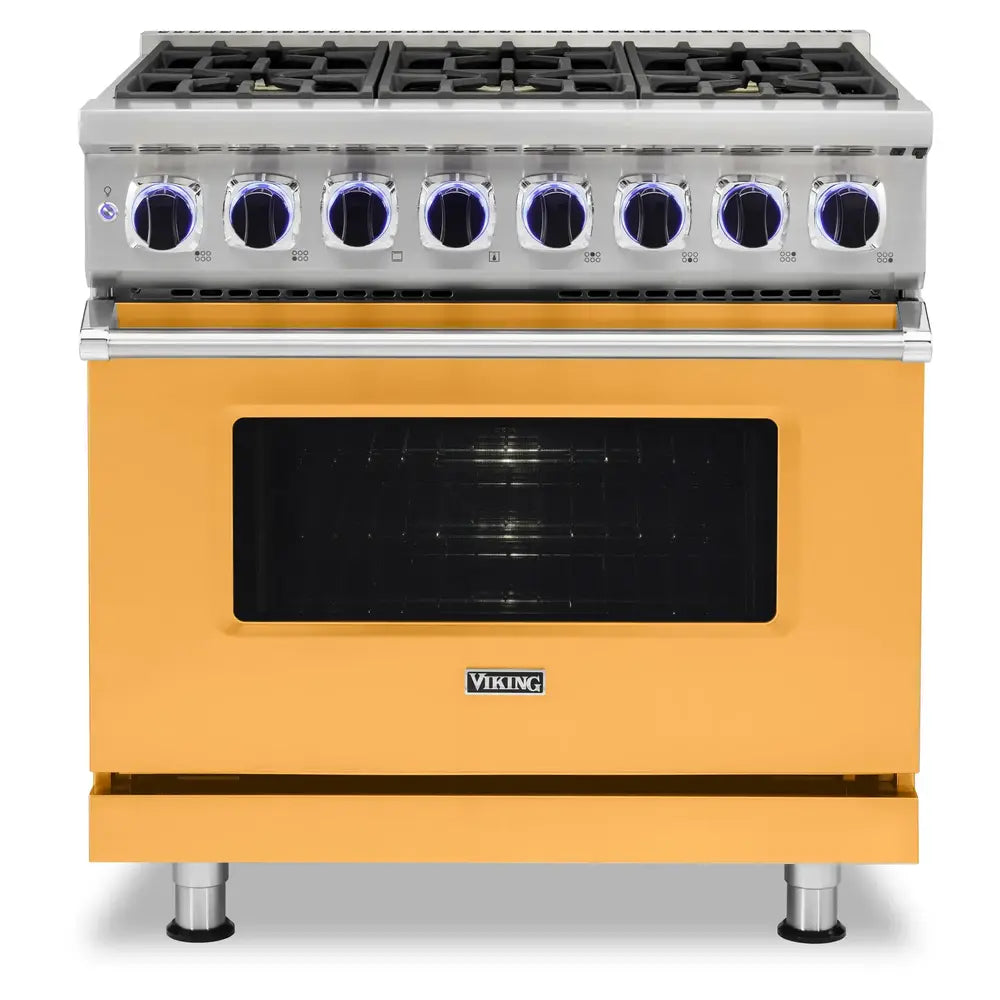 Viking 7 Series 36 inch Sealed Burner Gas Range with 6 Burners - VGR73626B*