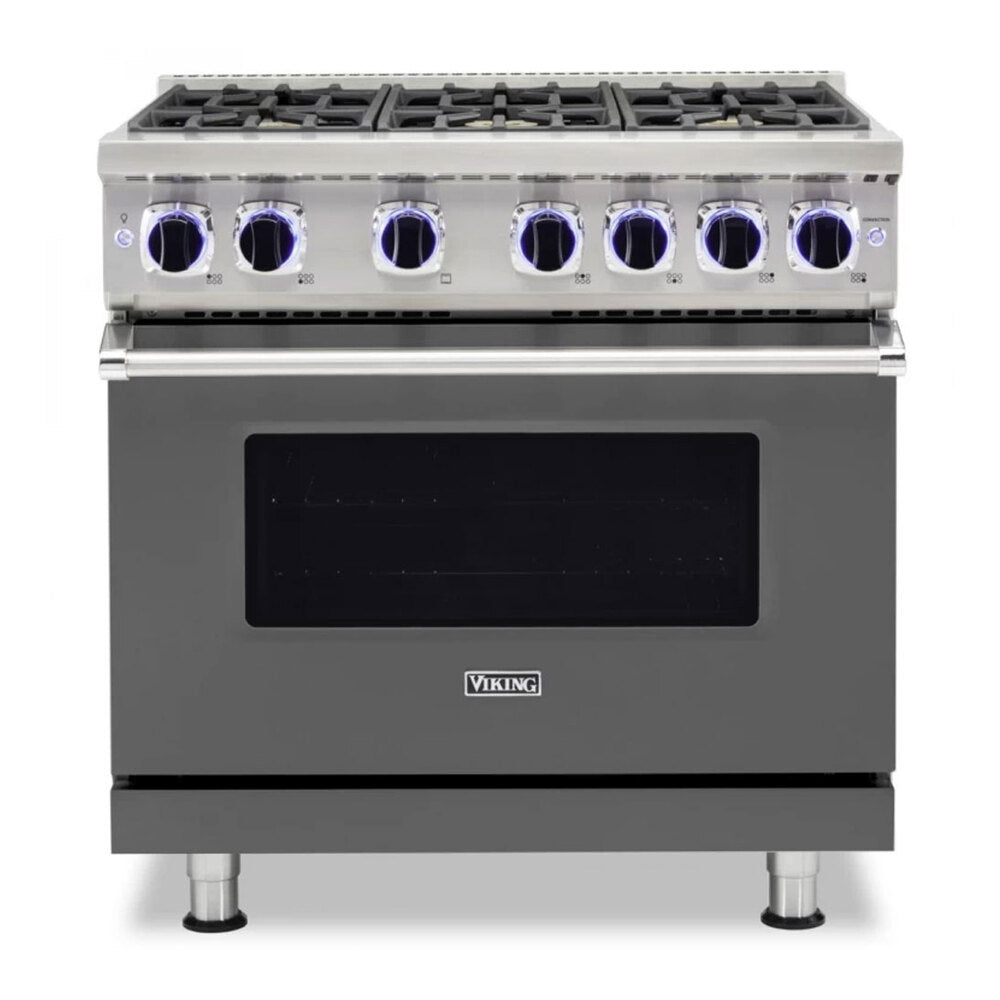 Viking 7 Series 36 inch Sealed Burner Gas Range with 6 Burners - VGR73626B*