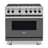 Viking 7 Series 36 inch Sealed Burner Gas Range with 6 Burners - VGR73626B*