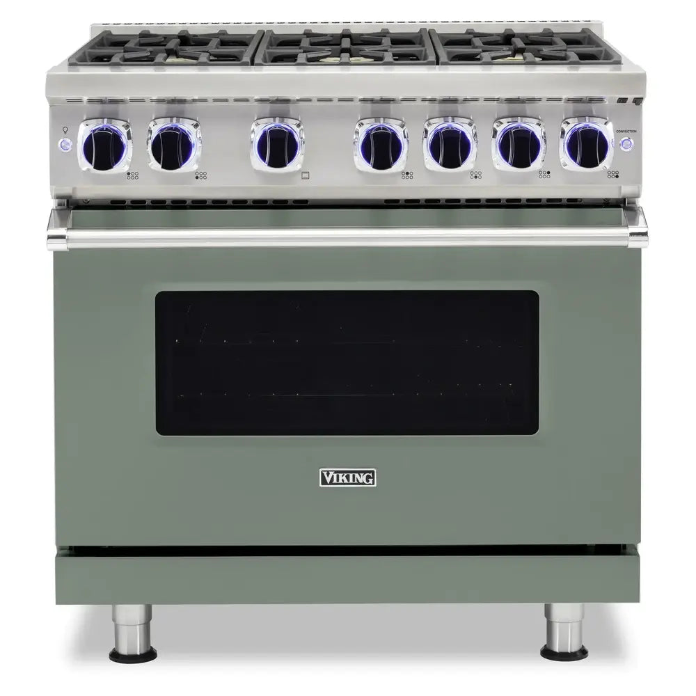 Viking 7 Series 36 inch Sealed Burner Gas Range with 6 Burners - VGR73626B*