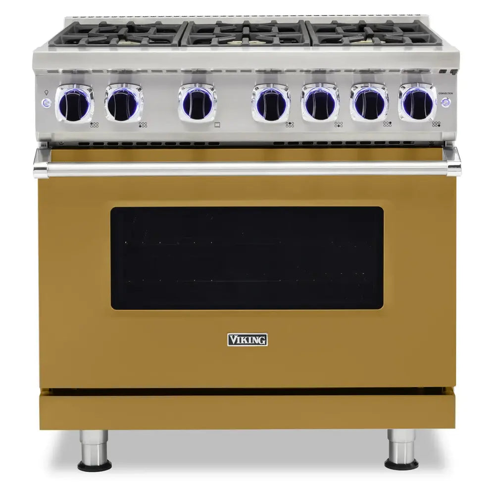 Viking 7 Series 36 inch Sealed Burner Gas Range with 6 Burners - VGR73626B*