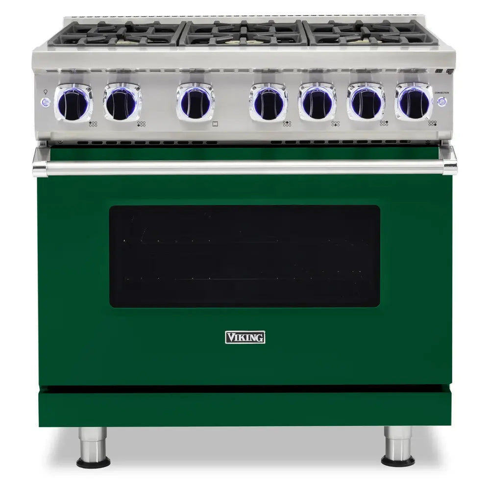 Viking 7 Series 36 inch Sealed Burner Gas Range with 6 Burners - VGR73626B*