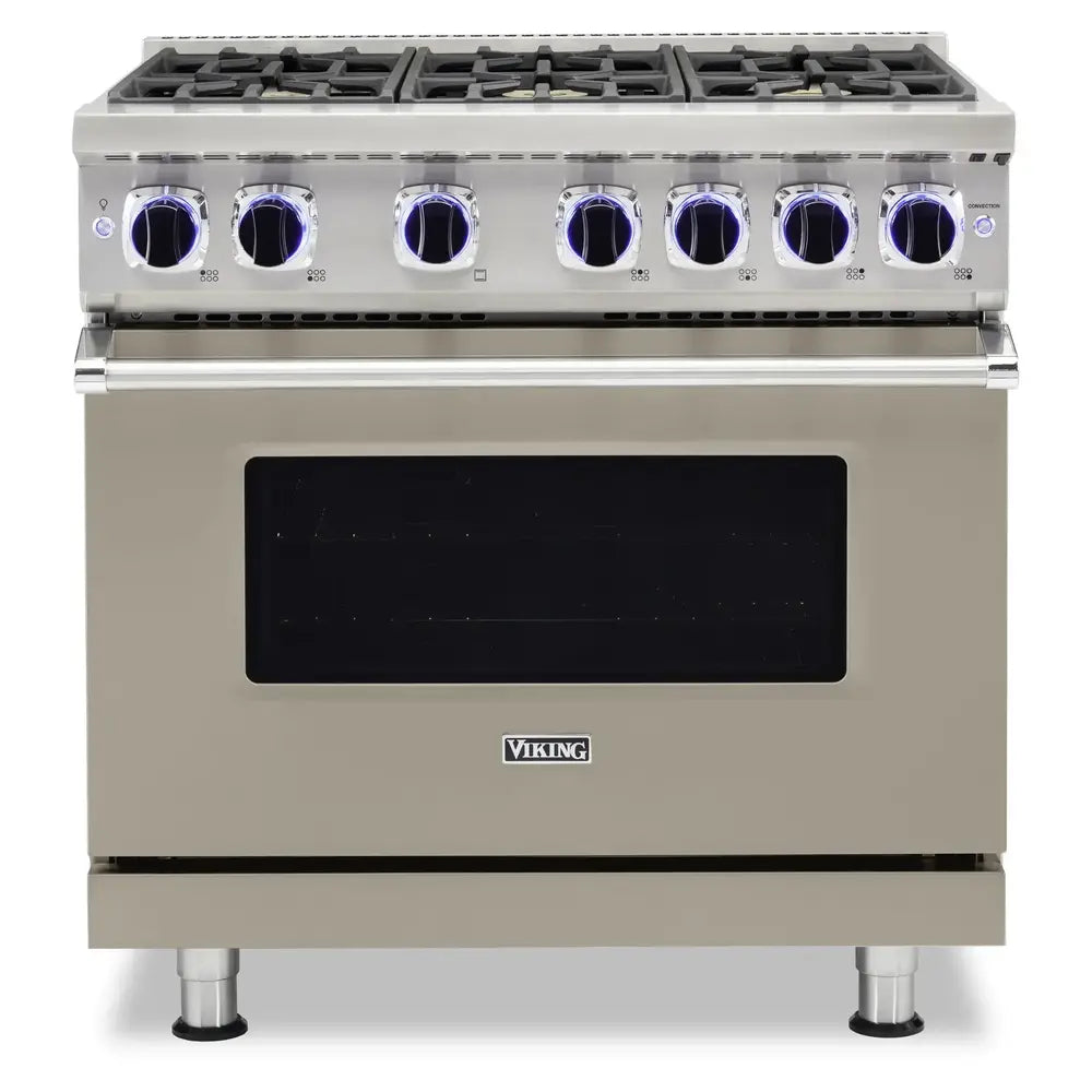 Viking 7 Series 36 inch Sealed Burner Gas Range with 6 Burners - VGR73626B*