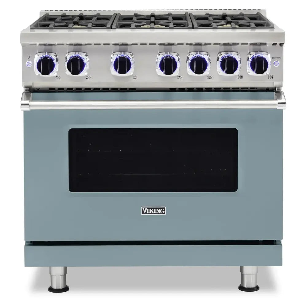 Viking 7 Series 36 inch Sealed Burner Gas Range with 6 Burners - VGR73626B*