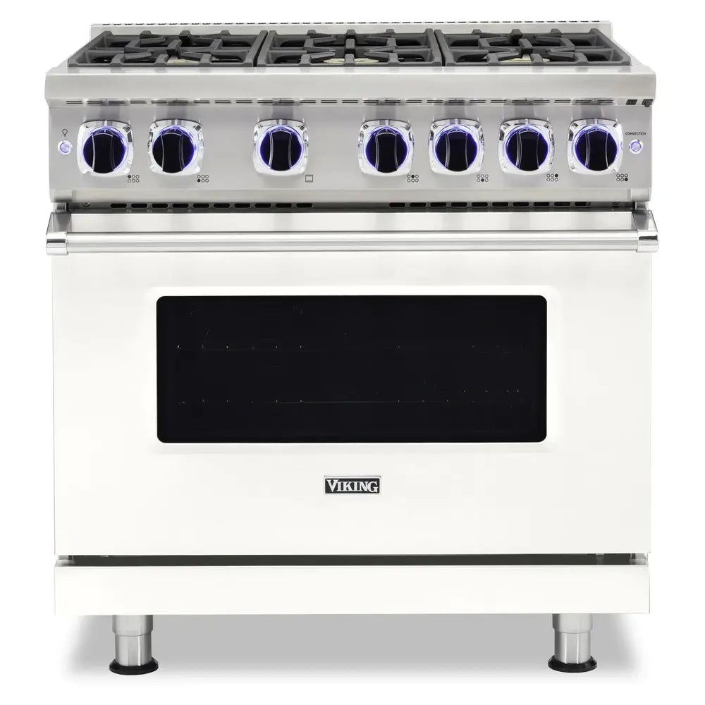 Viking 7 Series 36 inch Sealed Burner Gas Range with 6 Burners - VGR73626B*