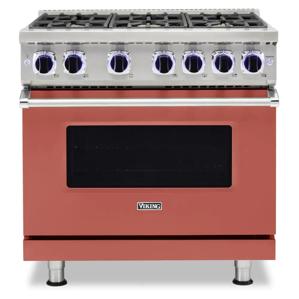 Viking 7 Series 36 inch Sealed Burner Gas Range with 6 Burners - VGR73626B*
