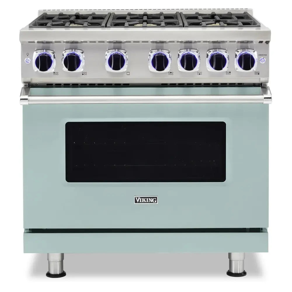 Viking 7 Series 36 inch Sealed Burner Gas Range with 6 Burners - VGR73626B*