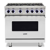 Viking 7 Series 36 inch Sealed Burner Gas Range with 6 Burners - VGR73626B*