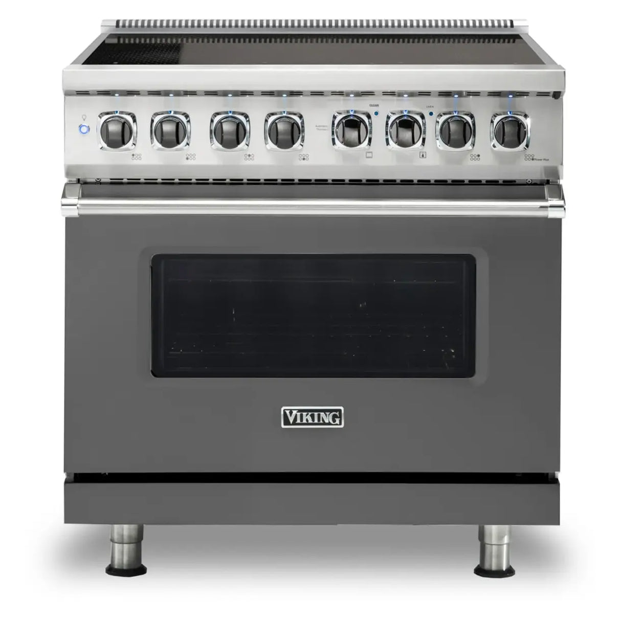 Viking 5 Series 36 inch Induction Self-Clean Range with 6 Elements (Damascus Grey) - VIR53626BDG