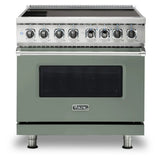 Viking 5 Series 36 inch Induction Self-Clean Range with 6 Elements (Eucalyptus) - VIR53626BEU