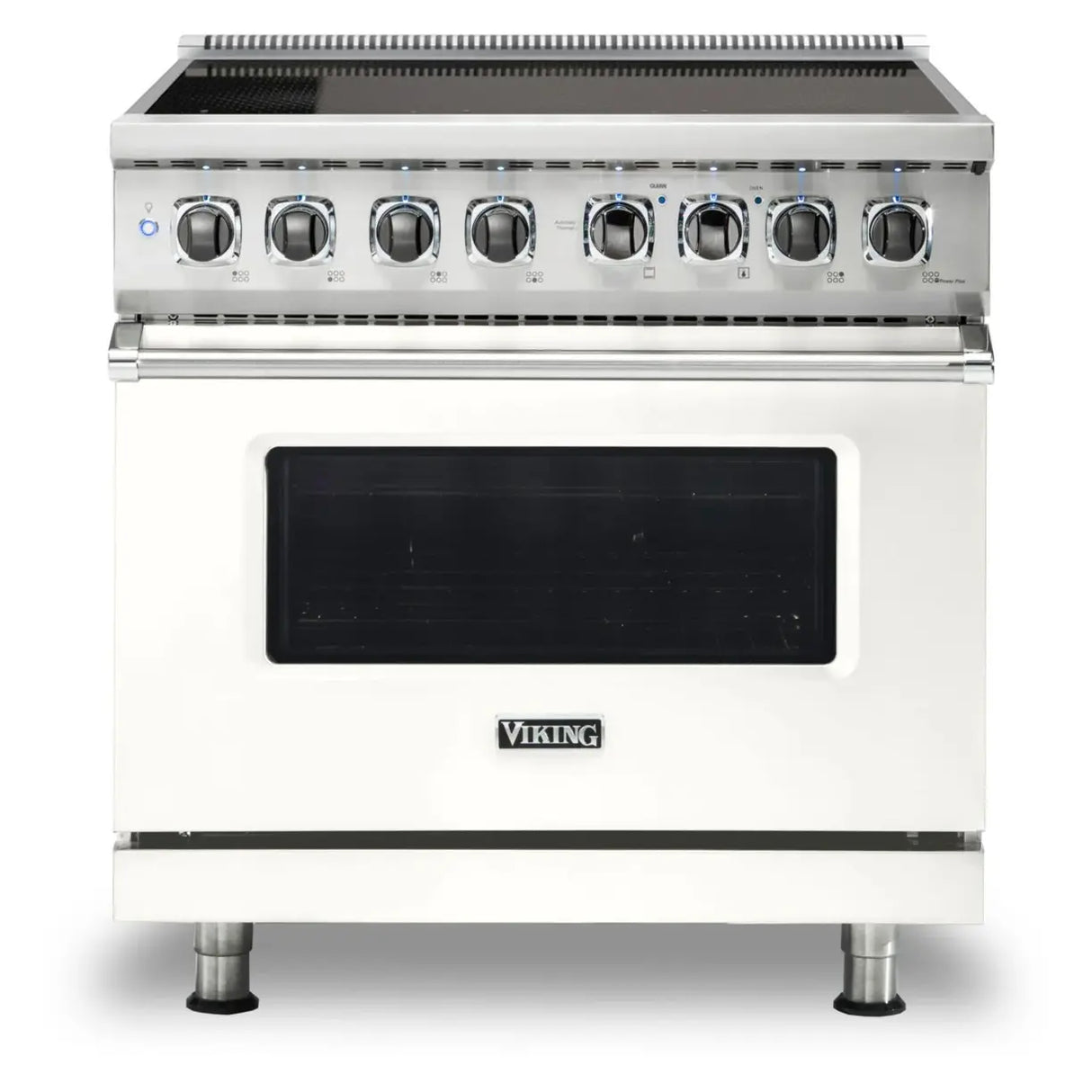 Viking 5 Series 36 inch Induction Self-Clean Range with 6 Elements (Pure White) - VIR53626BPW