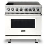 Viking 5 Series 36 inch Induction Self-Clean Range with 6 Elements (Pure White) - VIR53626BPW