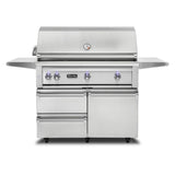 Viking 5 Series 42 inch Freestanding Grill with ProSear Burner and Rotisserie in Stainless Steel - VQGFS5421NSS