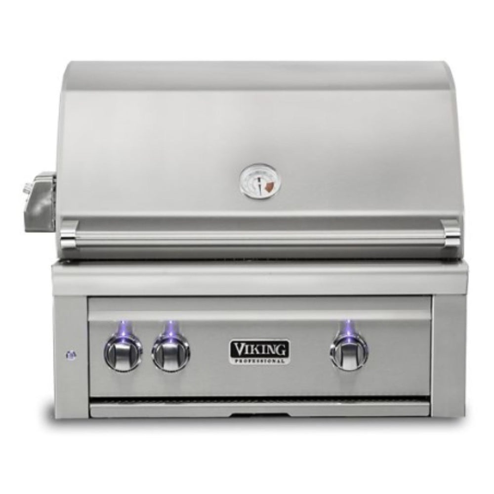 Viking 5 Series 30 inch Built-in Grill with ProSear Burner and Rotisserie in Stainless Steel - VQGI5301NSS