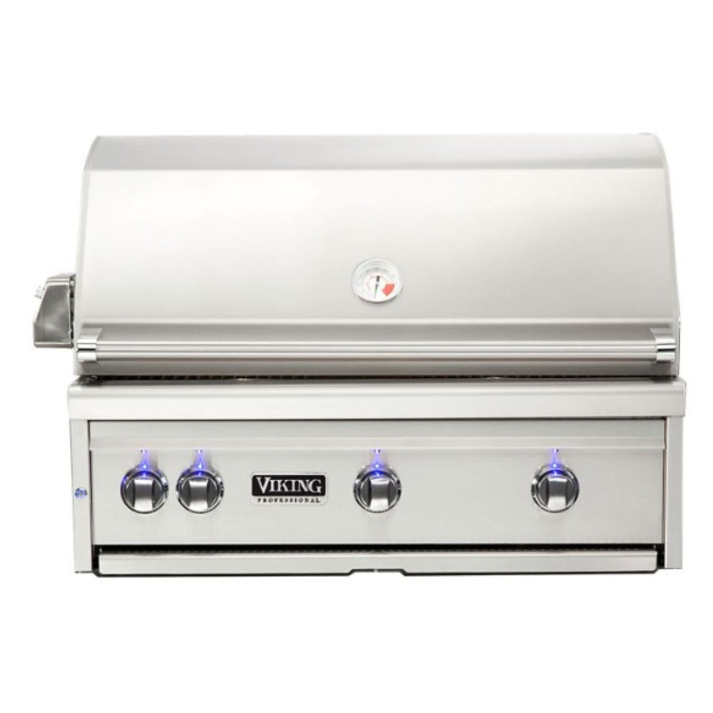 Viking 5 Series 36 inch Built-in Grill with ProSear Burner and Rotisserie in Stainless Steel - VQGI5361NSS