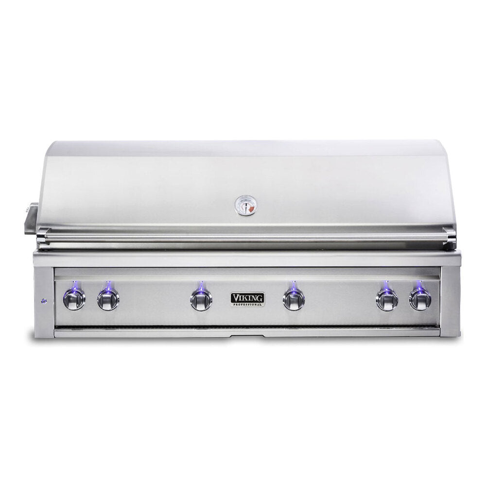 Viking 5 Series 54 inch Built-in Grill with ProSear Burner and Rotisserie in Stainless Steel - VQGI5541NSS
