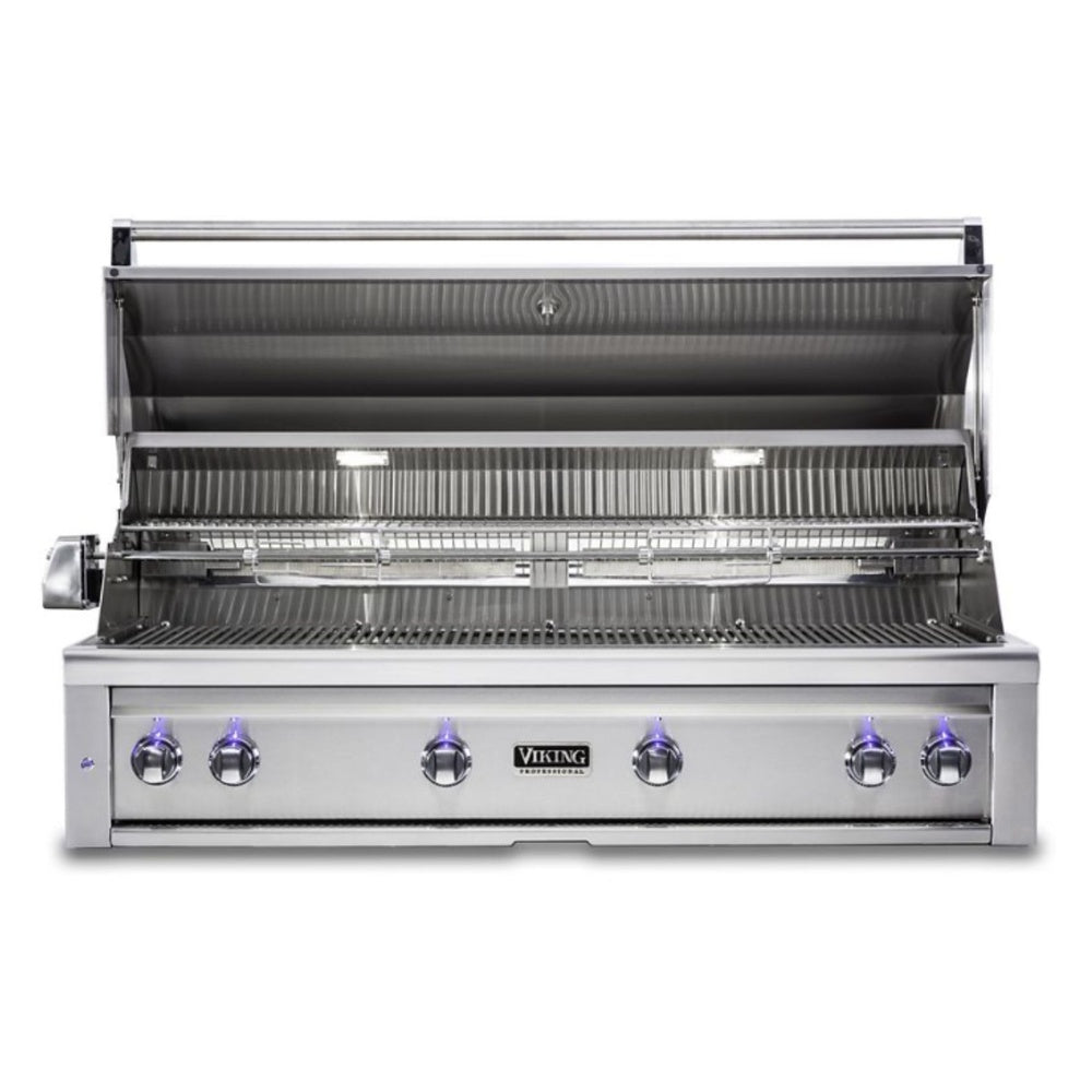 Viking 5 Series 54 inch Built-in Grill with ProSear Burner and Rotisserie in Stainless Steel - VQGI5541NSS