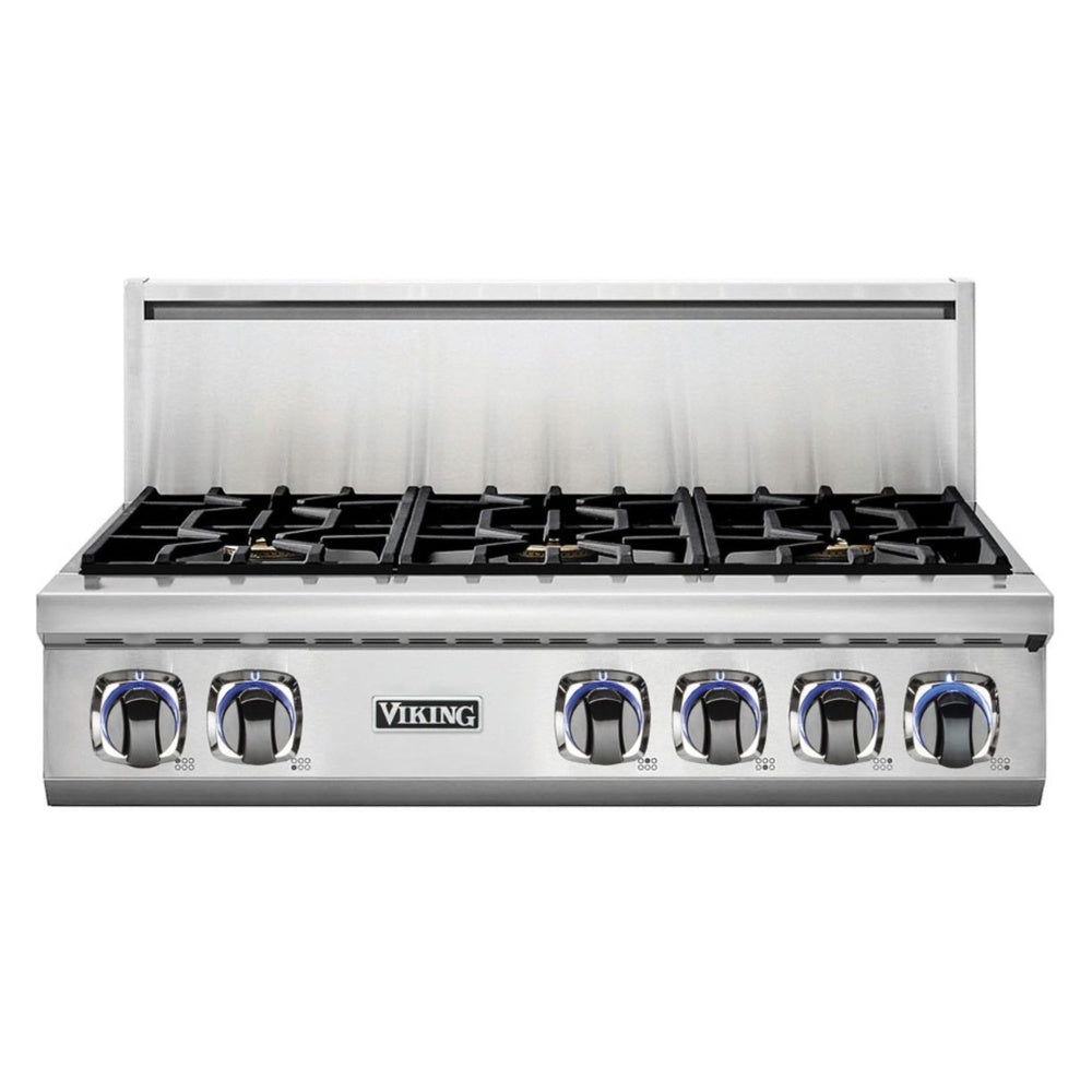 Viking 7 Series 36 inch Gas Rangetop with 4 Sealed Burners and Griddle - VRT7364GSS*