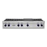 Viking 7 Series 48 inch Gas Rangetop with 6 Sealed Burners and Griddle  - VRT7486GSS*