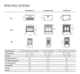Vermont Castings Intrepid Direct Vent Gas Stove - INDVRCBSB