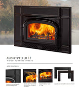 Vermont Castings Montpelier II Wood Burning Insert - MONTP-II-CB
