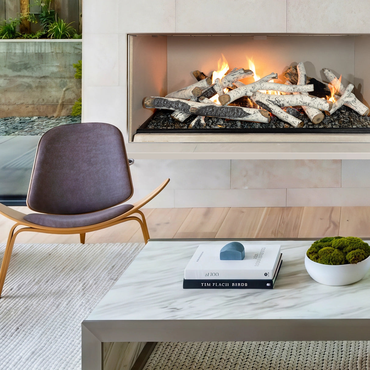 Empire Aspen 60" Wood Burning Linear Firebox - WB60LFB0F