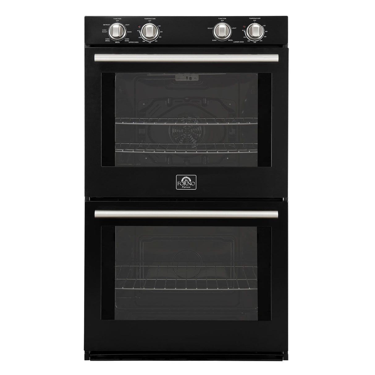 Forno Vomero 30" Double Wall Oven – 10 cu.ft, 7100W Convection, Mechanical Controls & Steam Clean