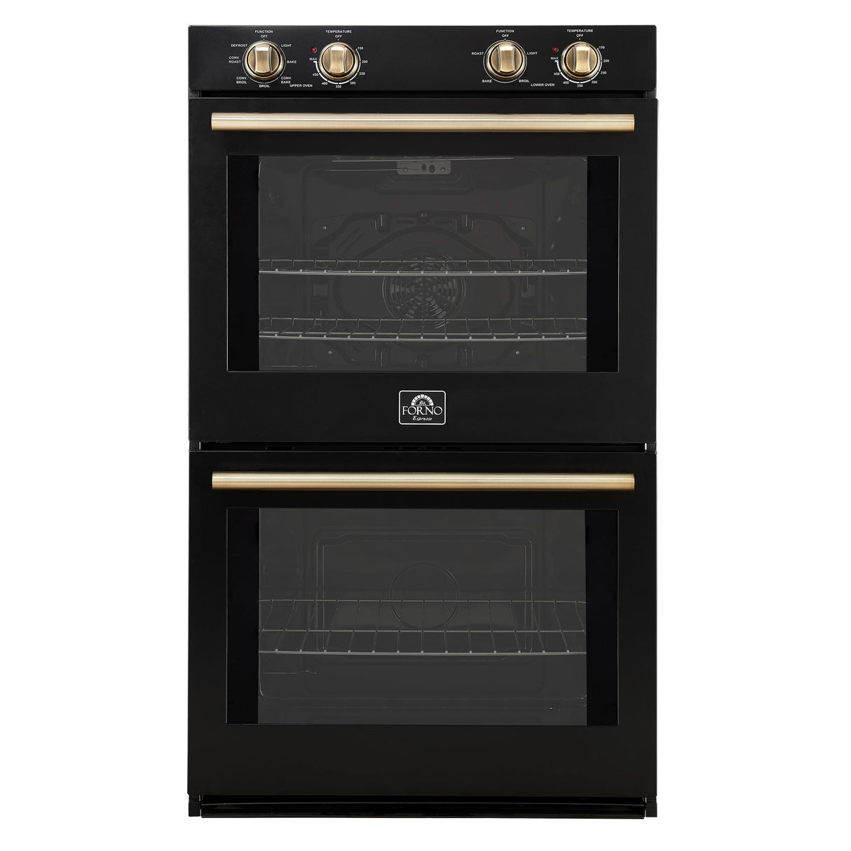 Forno Vomero 30" Double Wall Oven – 10 cu.ft, 7100W Convection, Mechanical Controls & Steam Clean