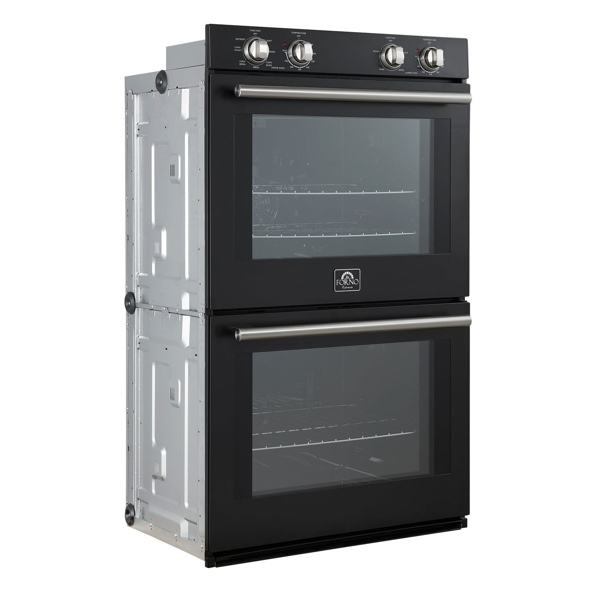 Forno Vomero 30" Double Wall Oven – 10 cu.ft, 7100W Convection, Mechanical Controls & Steam Clean