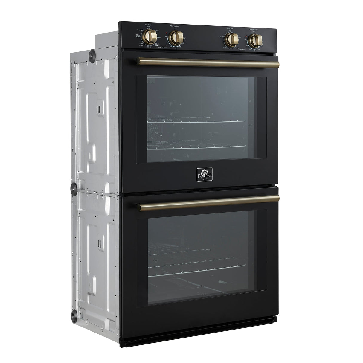 Forno Vomero 30" Double Wall Oven – 10 cu.ft, 7100W Convection, Mechanical Controls & Steam Clean