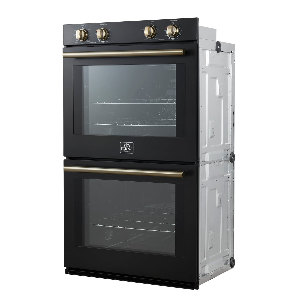 Forno Vomero 30" Double Wall Oven – 10 cu.ft, 7100W Convection, Mechanical Controls & Steam Clean