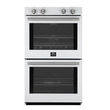 Forno Vomero 30" Double Wall Oven – 10 cu.ft, 7100W Convection, Mechanical Controls & Steam Clean