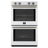Forno Vomero 30" Double Wall Oven – 10 cu.ft, 7100W Convection, Mechanical Controls & Steam Clean
