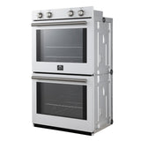 Forno Vomero 30" Double Wall Oven – 10 cu.ft, 7100W Convection, Mechanical Controls & Steam Clean