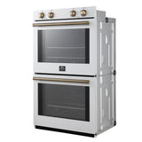 Forno Vomero 30" Double Wall Oven – 10 cu.ft, 7100W Convection, Mechanical Controls & Steam Clean
