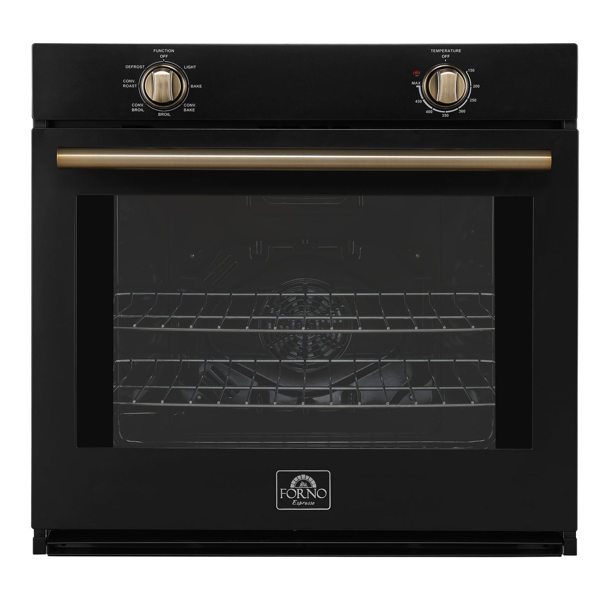 Forno Vomero 30" Wall Oven – 5 cu.ft, 3550W Convection, Mechanical Controls & Steam Clean