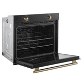 Forno Vomero 30" Wall Oven – 5 cu.ft, 3550W Convection, Mechanical Controls & Steam Clean
