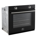 Forno Vomero 30" Wall Oven – 5 cu.ft, 3550W Convection, Mechanical Controls & Steam Clean