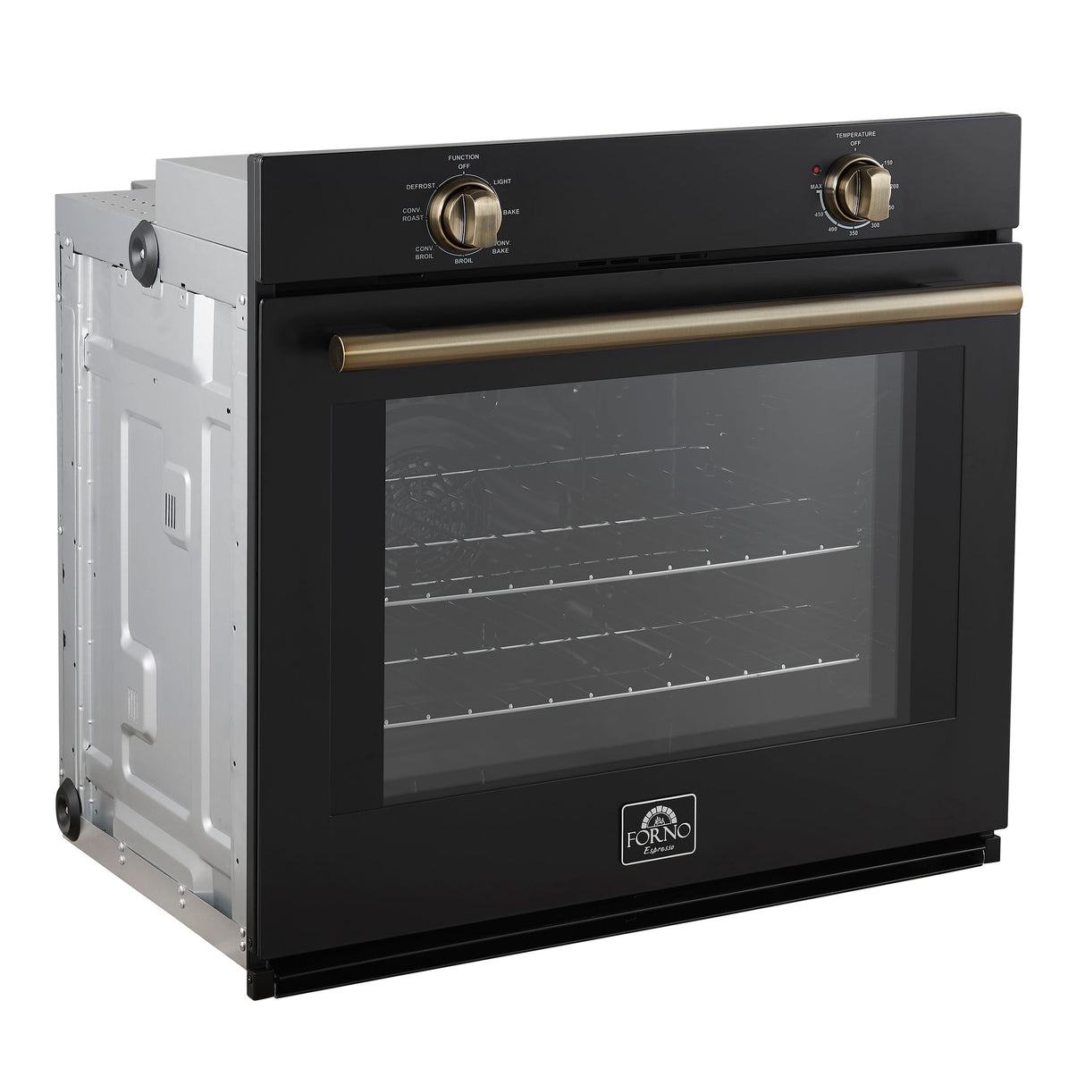 Forno Vomero 30" Wall Oven – 5 cu.ft, 3550W Convection, Mechanical Controls & Steam Clean