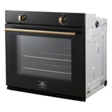 Forno Vomero 30" Wall Oven – 5 cu.ft, 3550W Convection, Mechanical Controls & Steam Clean